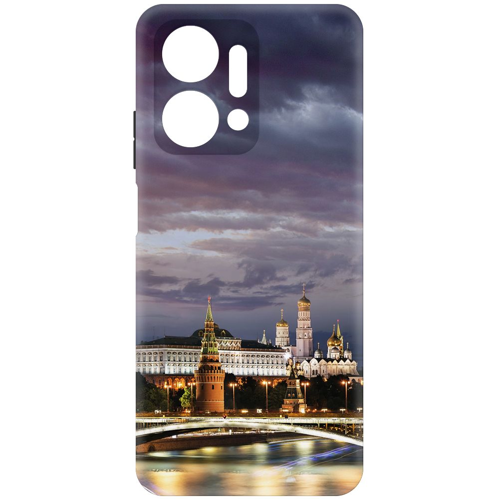 

Чехол-накладка Krutoff Soft Case Россия, Московский Кремль для Honor X7a черный