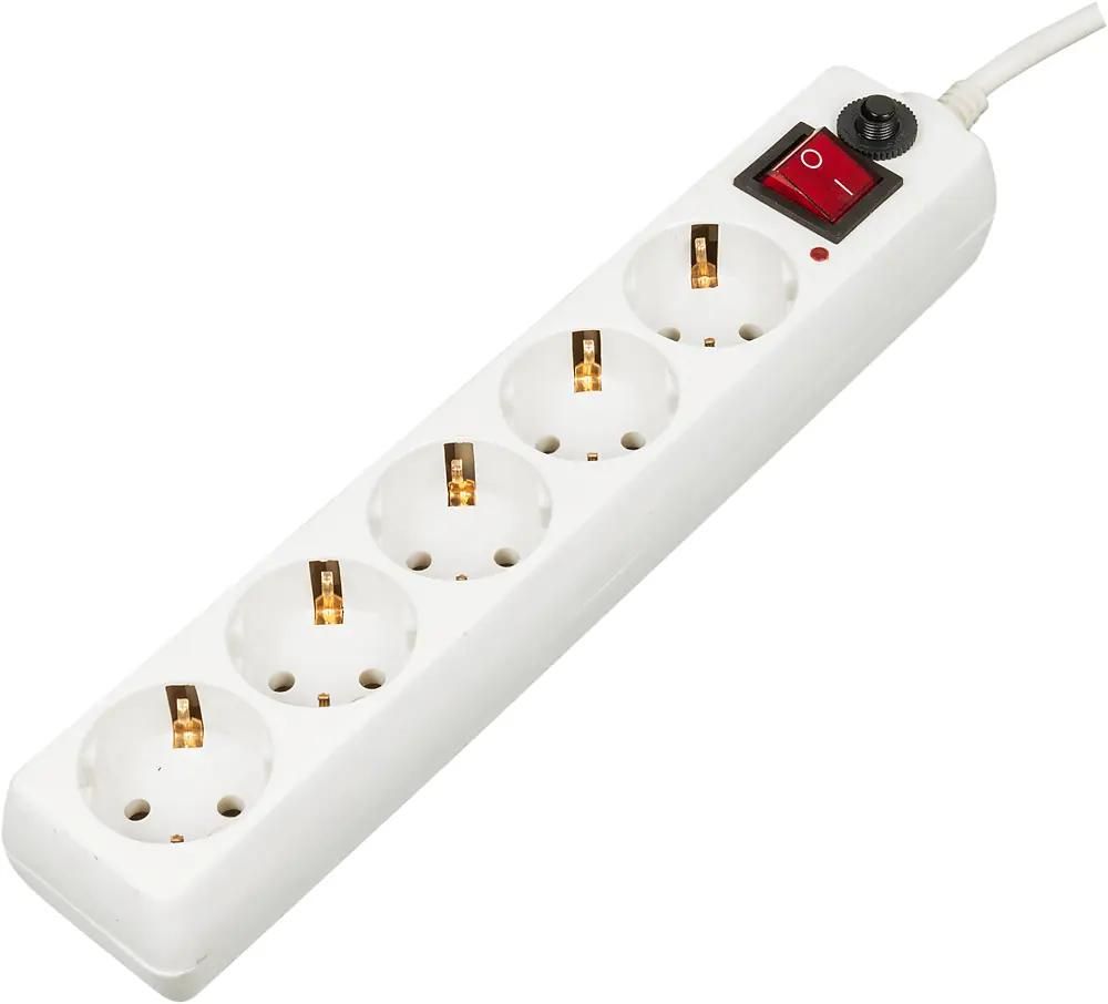 

Сетевой фильтр Buro 500SH-5-SW-W, 5м, белый