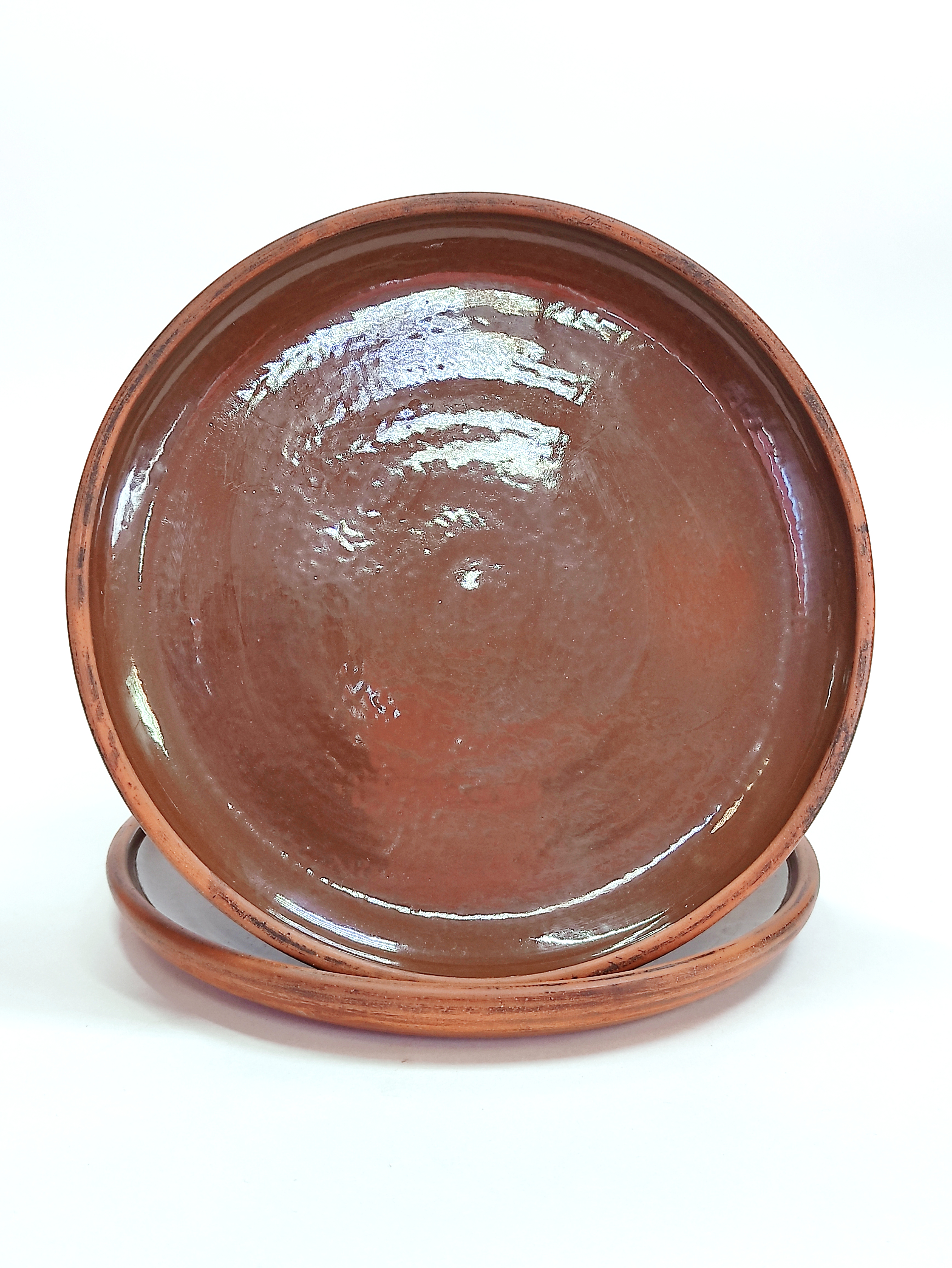 

Тарелка плоская 19 см 2 штуки Ecopottery, Коричневый