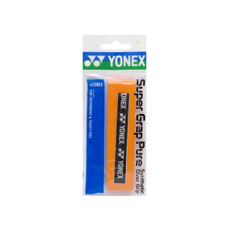 Обмотка для ручки ракетки Yonex Overgrip AC108EX Super Grap Pure х1, Orange