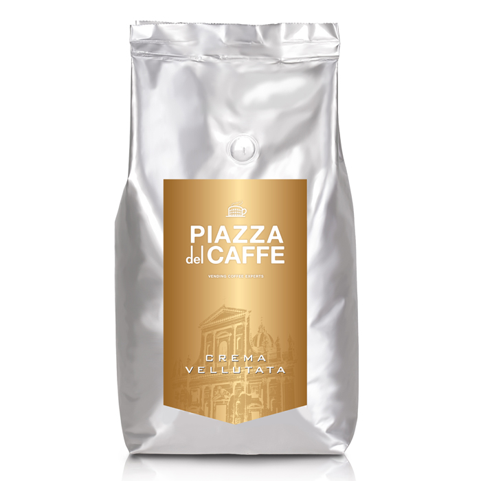 Кофе в зернах Piazza del Caffe Crema Vellutata 1000 гр.