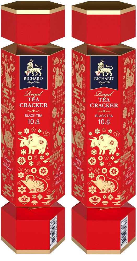 

Чай черный Richard New Year tea cracker, 2 уп х 10 пирамидок