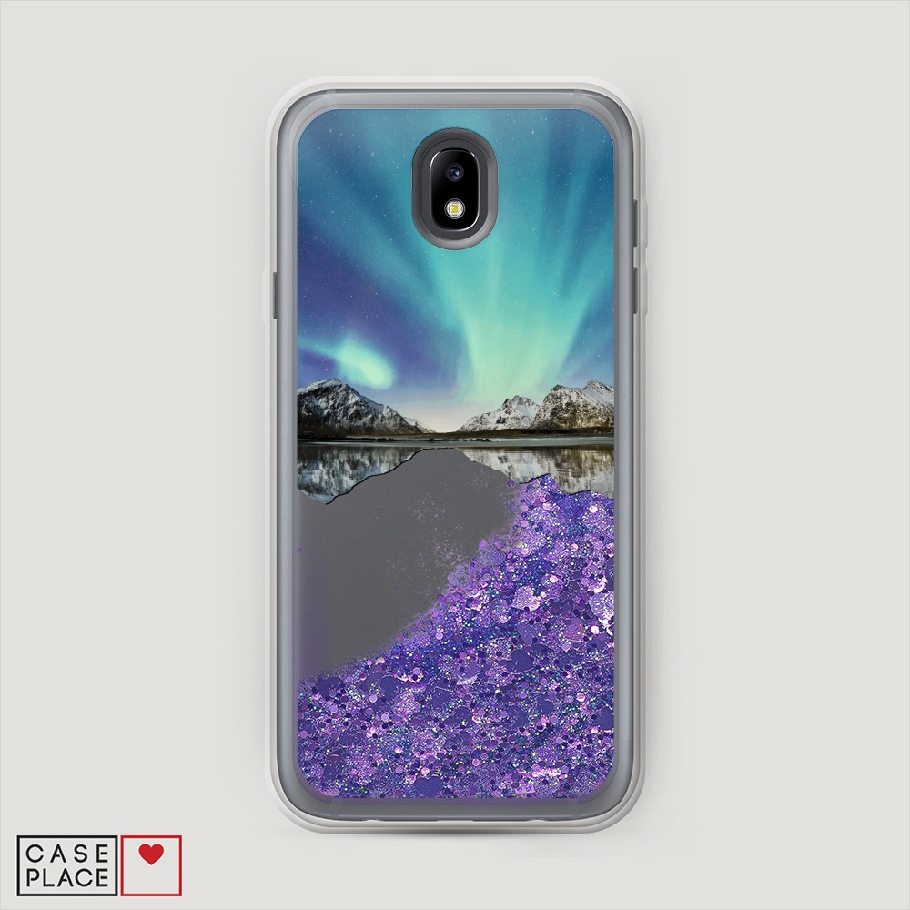

Жидкий чехол с блестками "Звездный единорог" на Samsung Galaxy A91