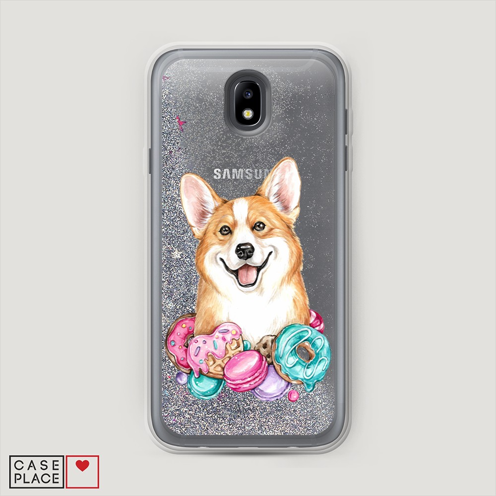 

Чехол Awog на Samsung Galaxy J7 2017 / Самсунг J7 2017 "Корги и сладости", 23191-1