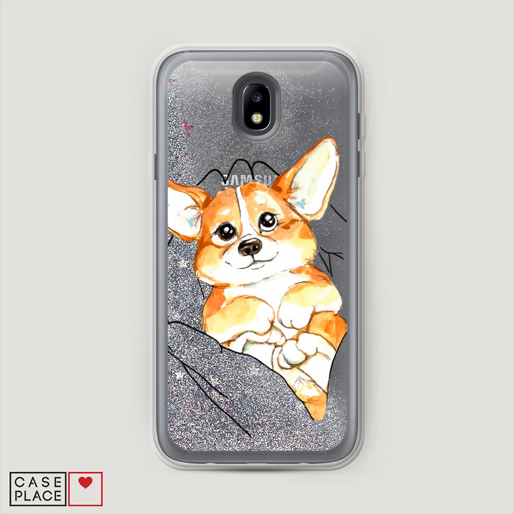 

Чехол Awog на Samsung Galaxy J7 2017 / Самсунг J7 2017 "Корги в ладошках", 23191-1