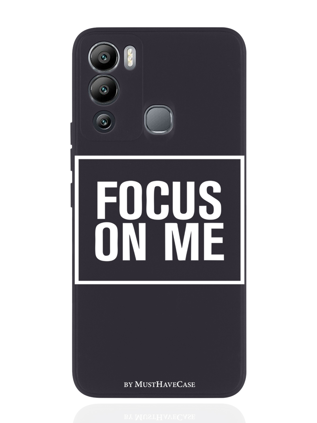 

Чехол MustHaveCase для Infinix Hot 12i Focus on me черный, Черный;белый