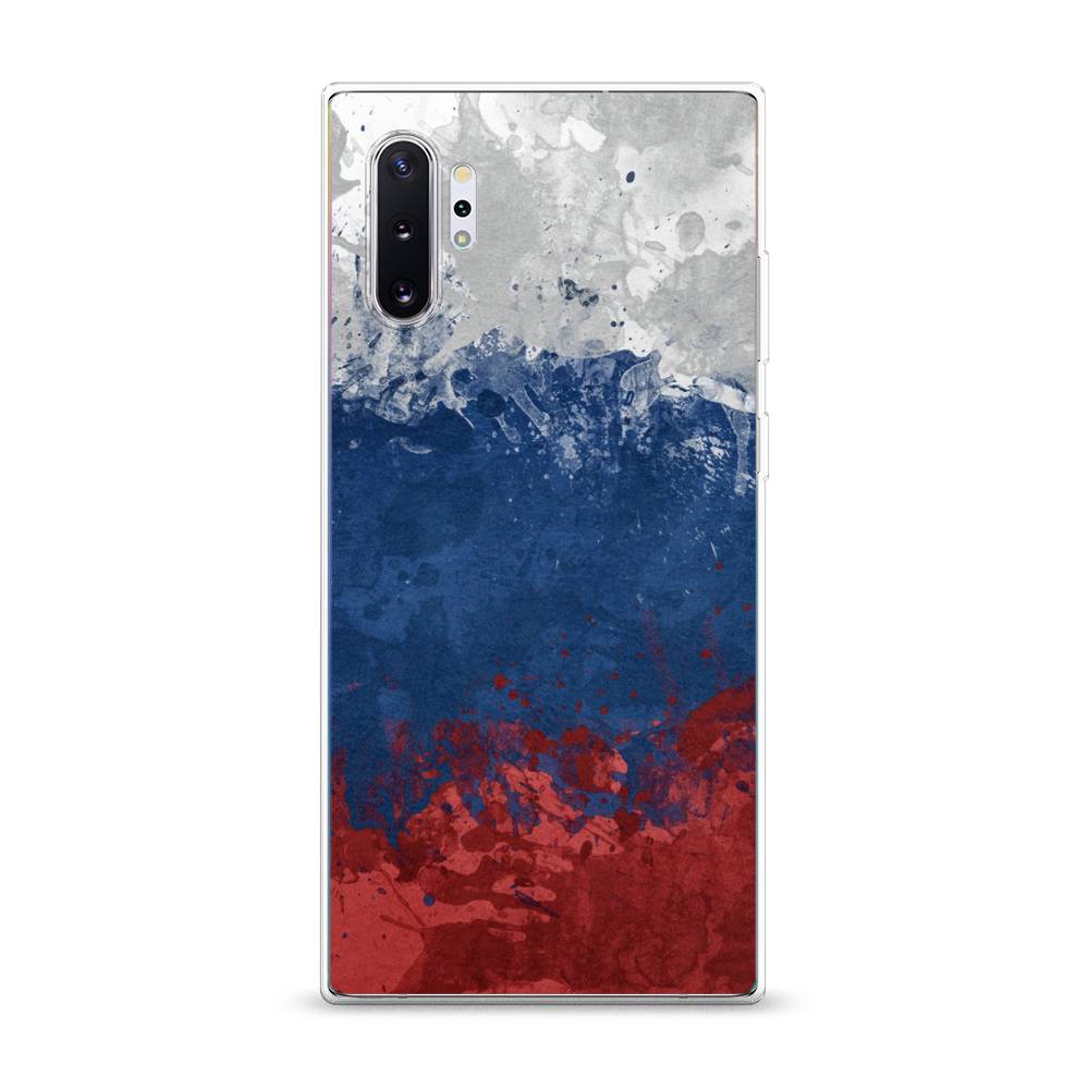 

Чехол Awog на Samsung Galaxy Note 10 + "Флаг России неровный", Разноцветный, 28550-5