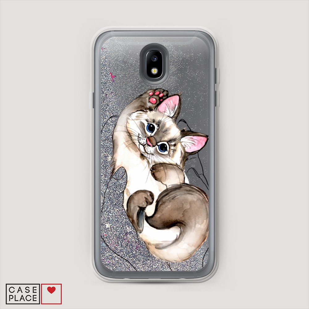 

Чехол Awog на Samsung Galaxy J7 2017 / Самсунг J7 2017 "Котенок в ладошках", 23191-1