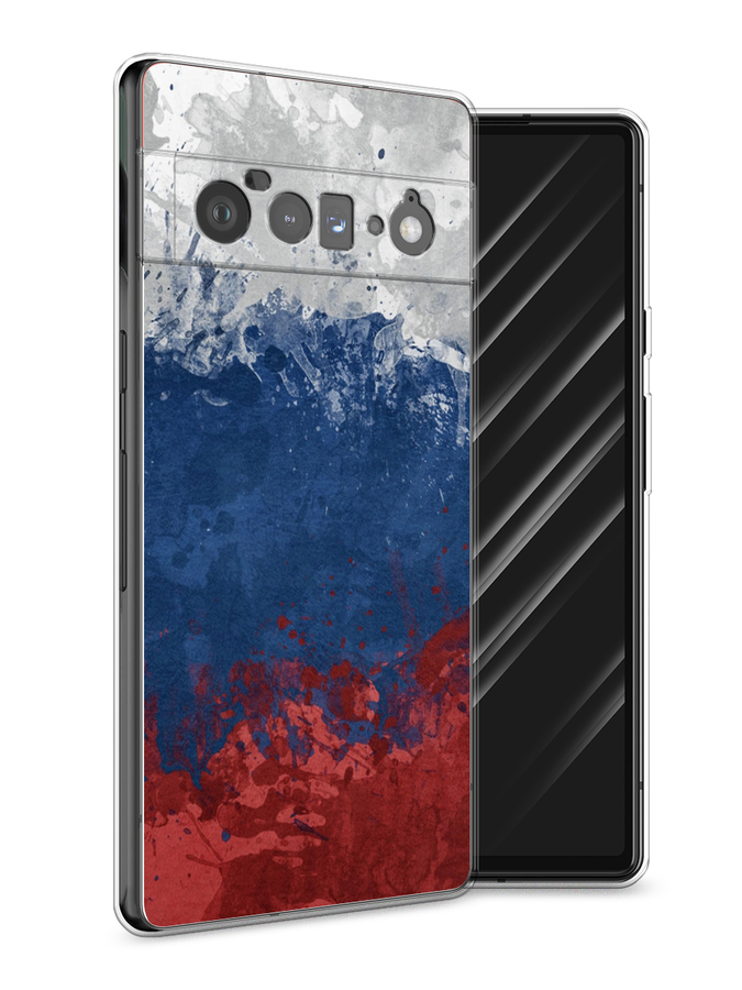 

Чехол Awog на Google Pixel 6 Pro "Флаг России неровный", Разноцветный, 270950-5