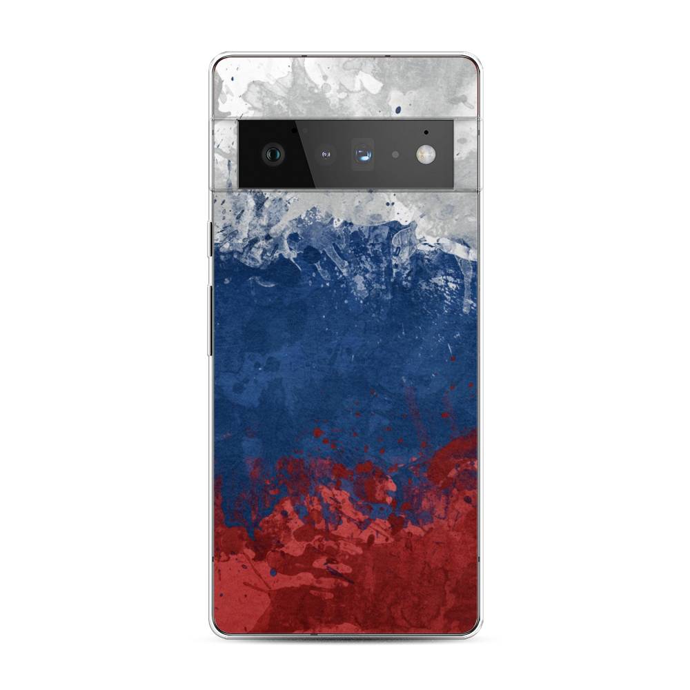 фото Чехол awog "флаг россии неровный" для google pixel 6 pro