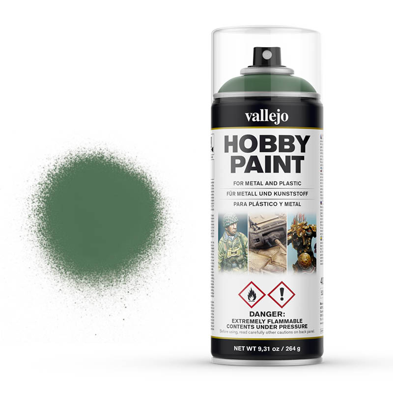 

Аэрозольная грунтовка Vallejo серии Aerosol Sick Green, 400 мл, 28028, Sick Green