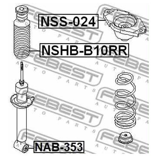 

Втулка амортизатора Febest NAB353