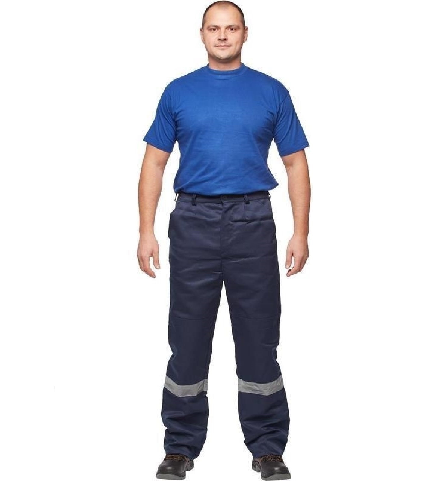 

Брюки рабочие NoBrand 785202-K синий 44-46, 194-200