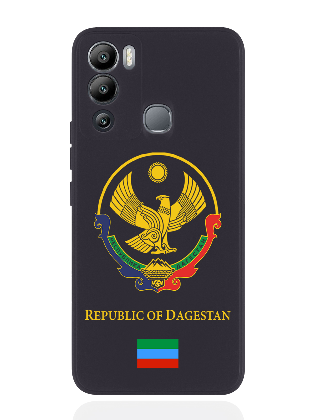 

Чехол SignumCase для Infinix Hot 12i Герб Дагестана черный, Разноцветный