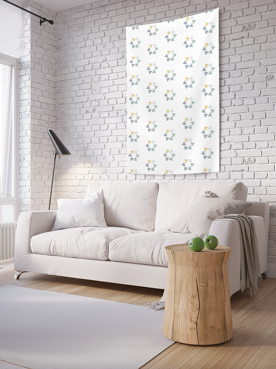

Вертикальное фотопанно на стену JoyArty Круг из треугольников 150x200 см, Круг из треугольников