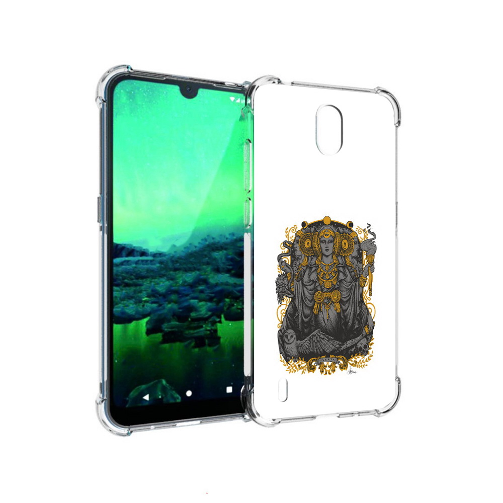

Чехол MyPads Tocco для Nokia 1.3 божество с золотыми элементами (PT227048.104.241), Прозрачный, Tocco