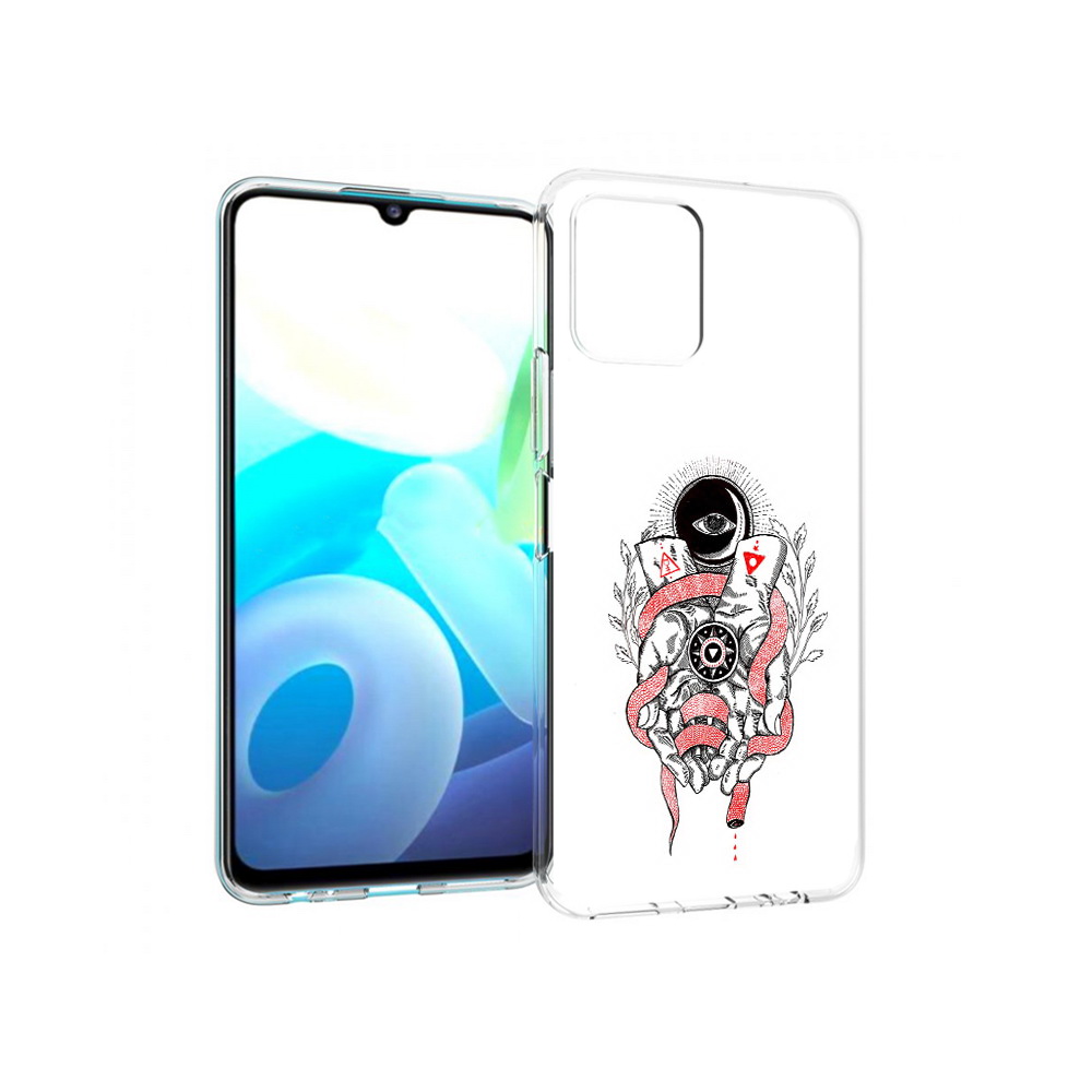 

Чехол MyPads Tocco для Vivo Y15s абстрация связанные руки (PT224456.390.213), Прозрачный, Tocco