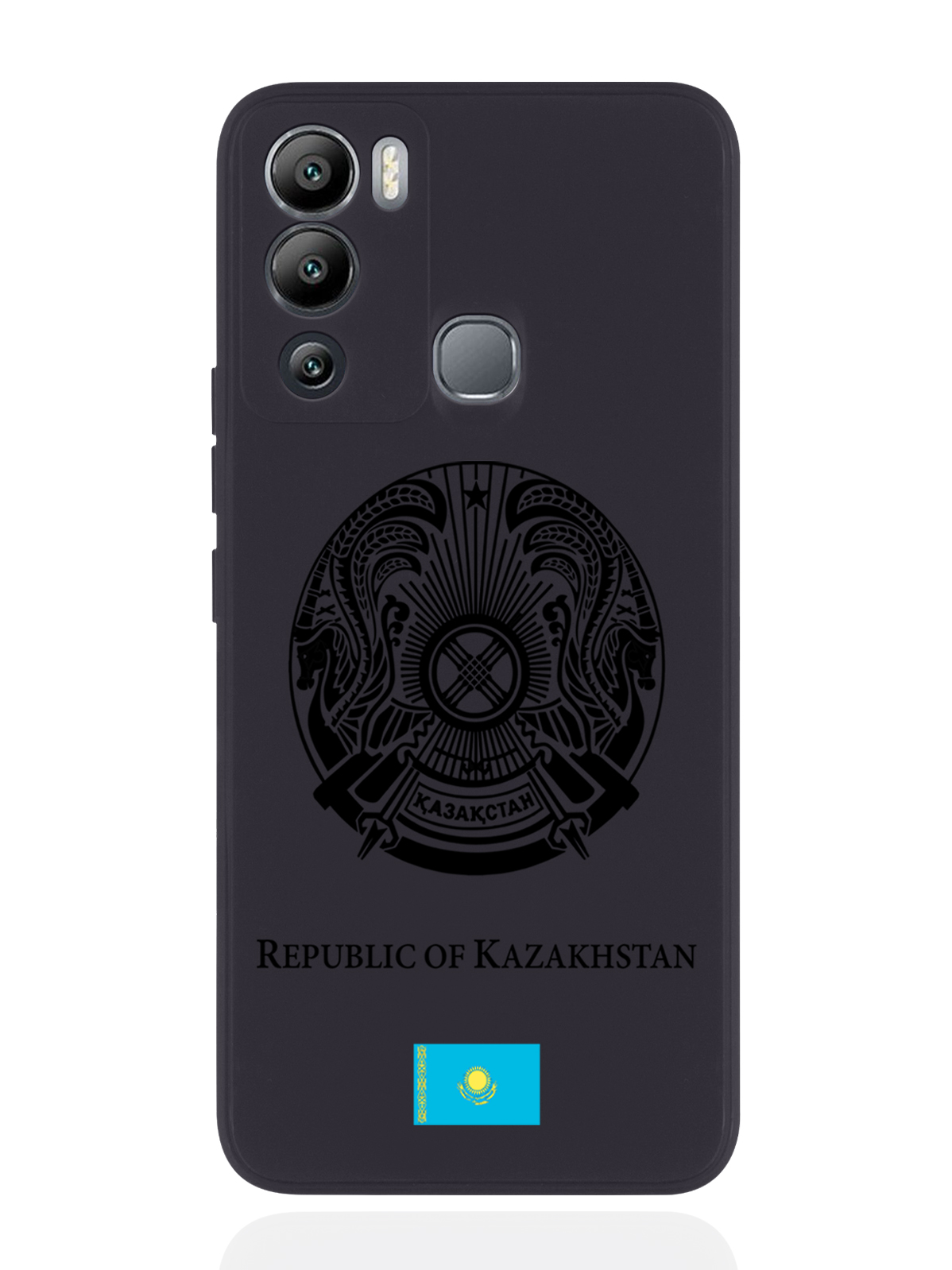 

Чехол SignumCase для Infinix Hot 12i Черный лаковый Герб Казахстана черный