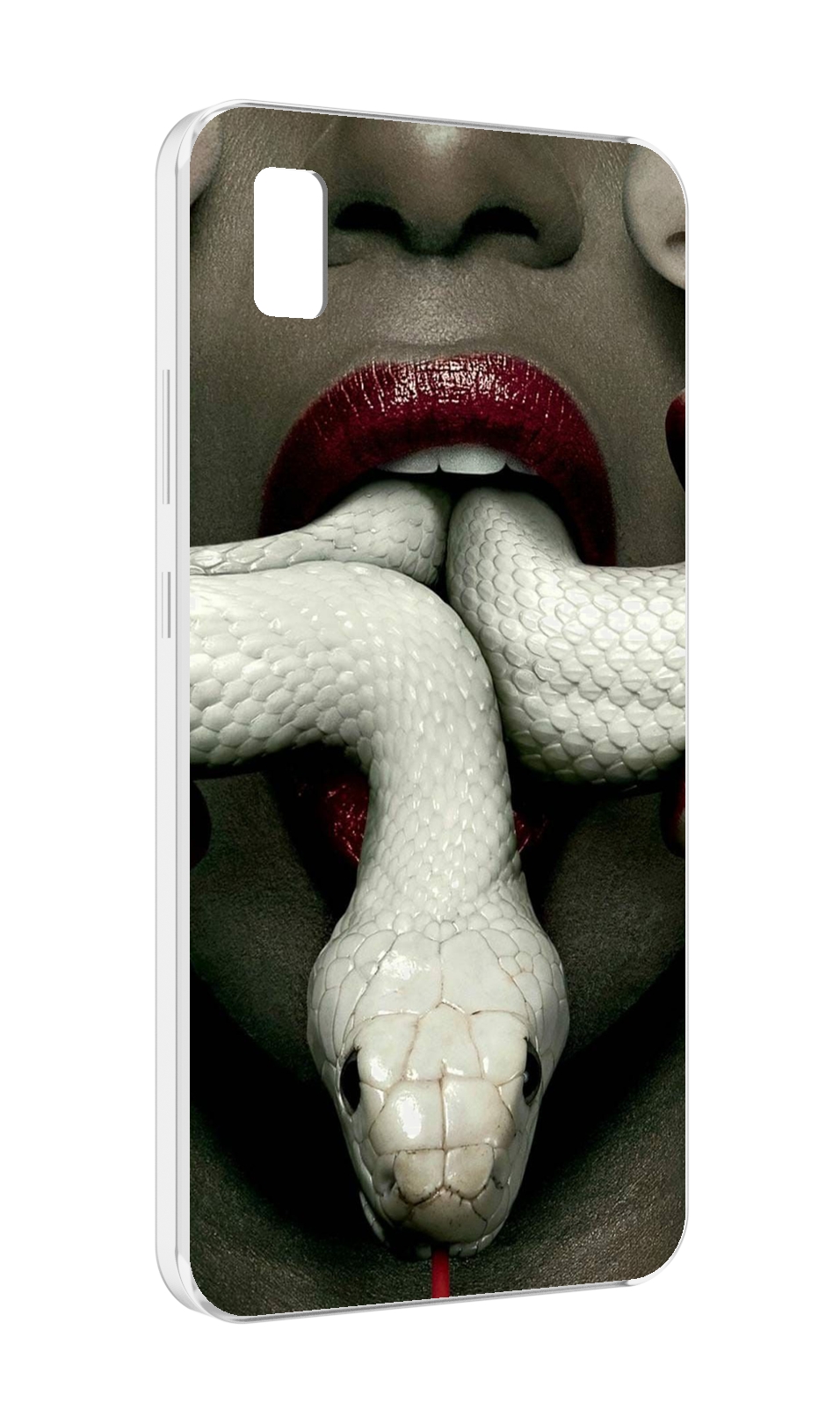 

Чехол MyPads белая-змея для ZTE BLADE L210, Прозрачный, Tocco