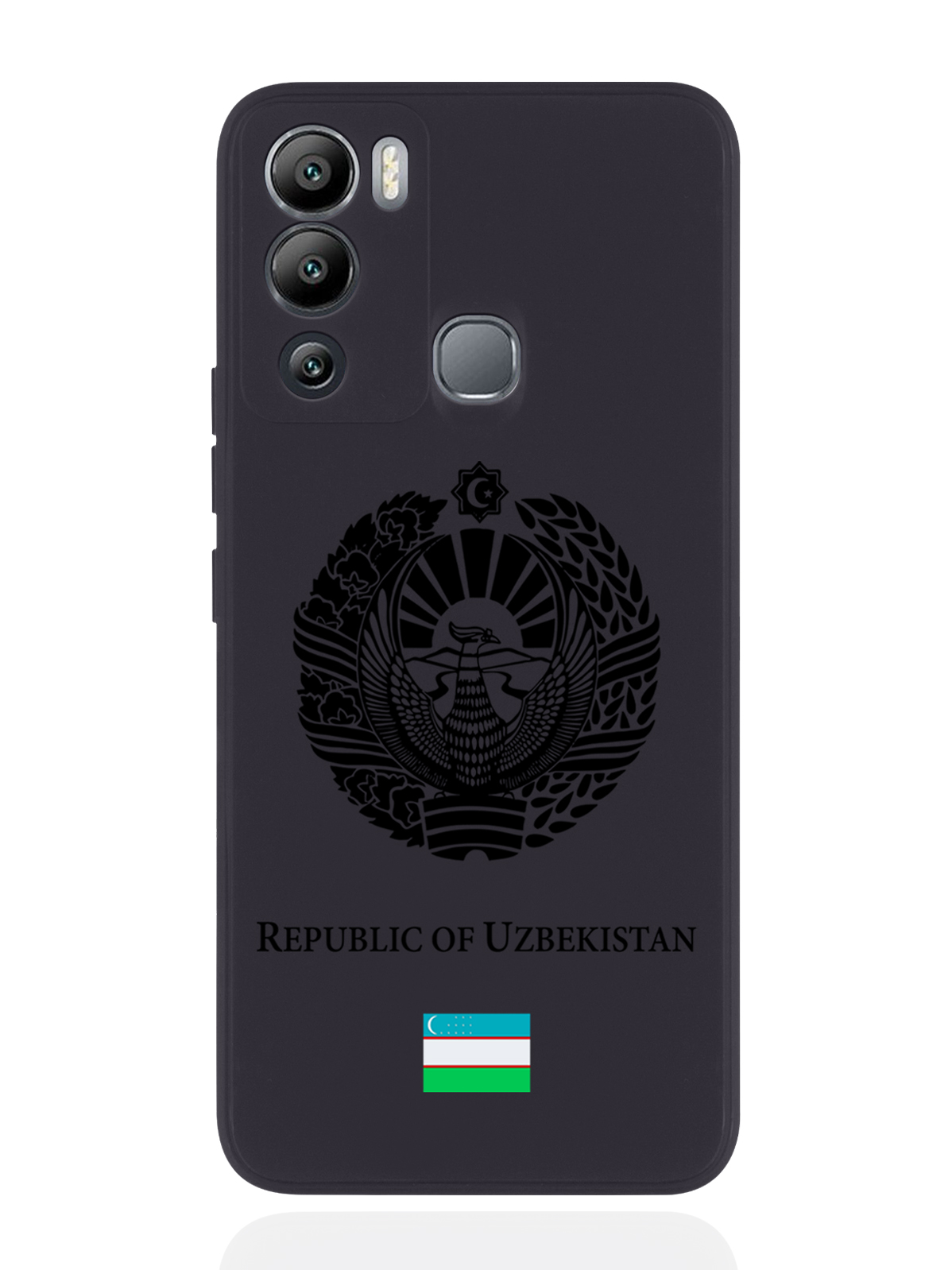 

Чехол SignumCase для Infinix Hot 12i Черный лаковый Герб Узбекистана черный