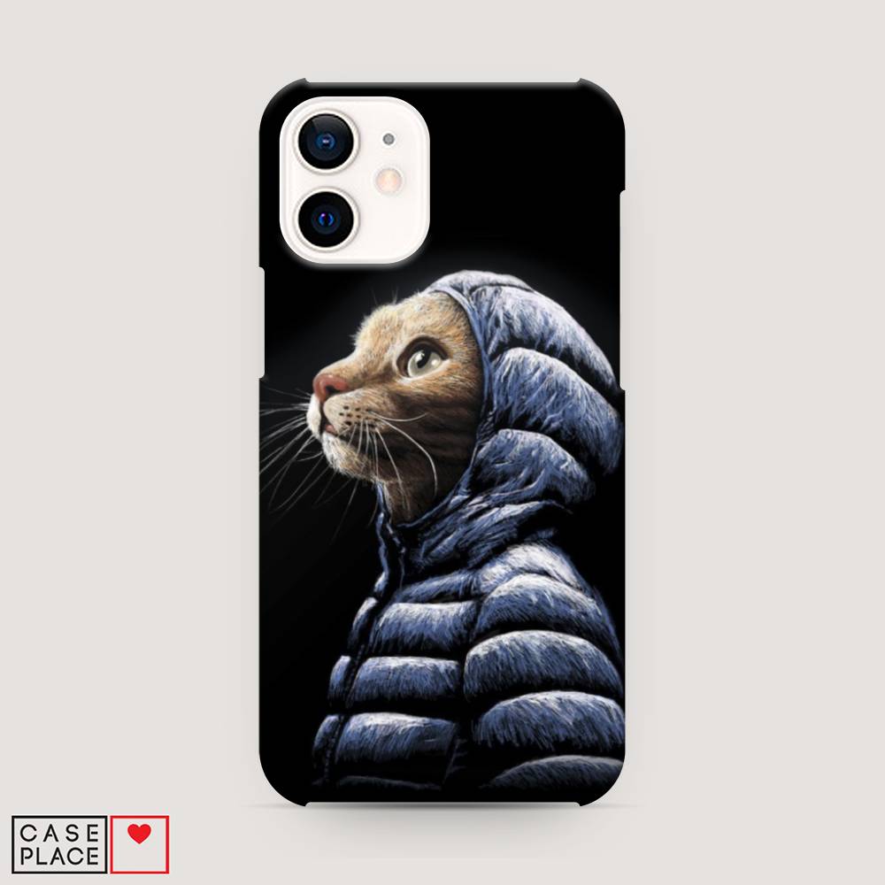 

Пластиковый чехол "Кот в капюшоне" на Apple iPhone 12 mini, 12620-1