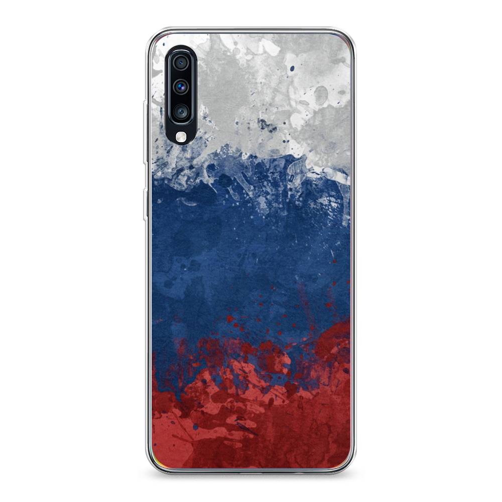 

Чехол Awog на Samsung Galaxy A70 "Флаг России неровный", Разноцветный, 28150-5