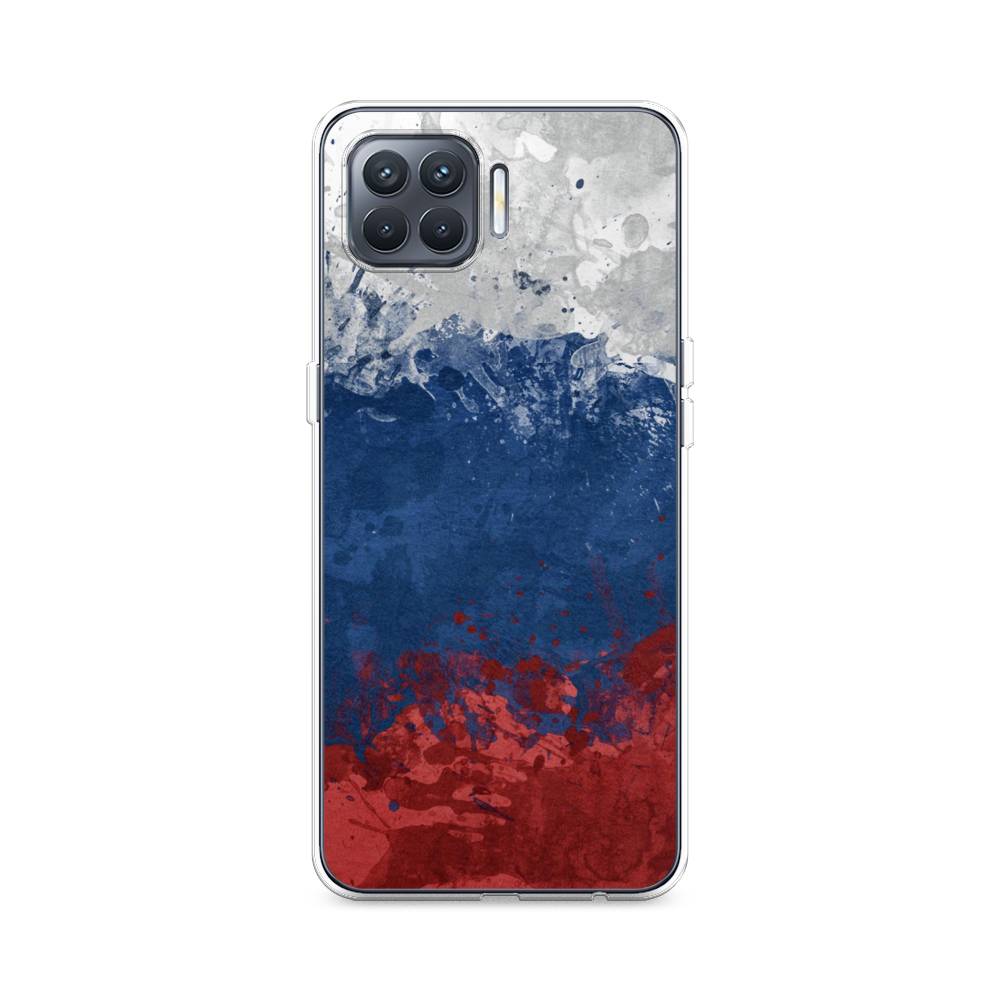 

Чехол Awog на Oppo Reno 4 lite "Флаг России неровный", Разноцветный, 254550-5