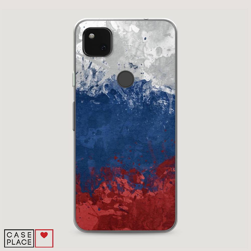 фото Чехол awog "флаг россии неровный" для google pixel 4a
