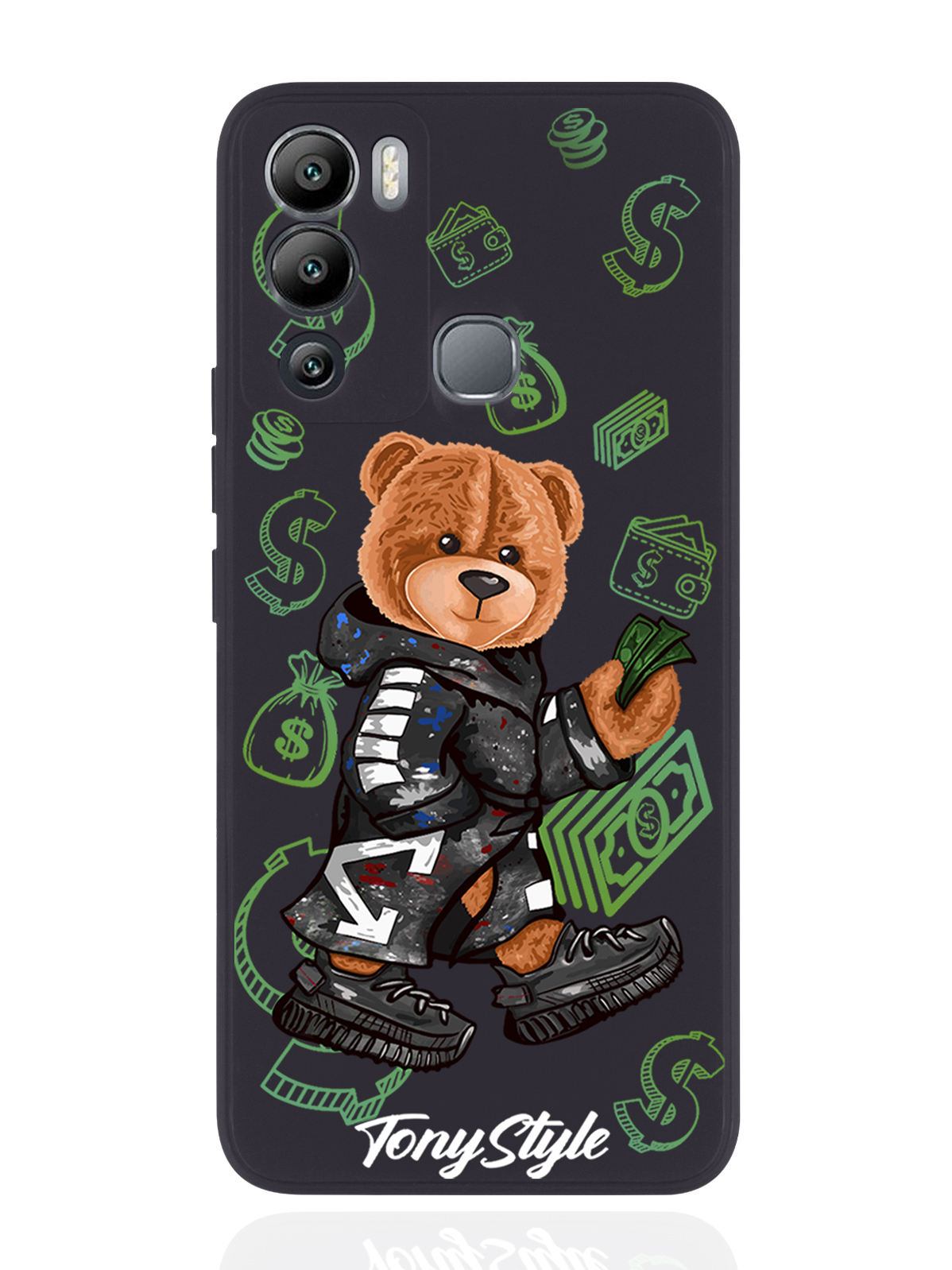 

Чехол Tony Style для Infinix Hot 12i Tony Style Деньги черный, Коричневый;черный;зеленый