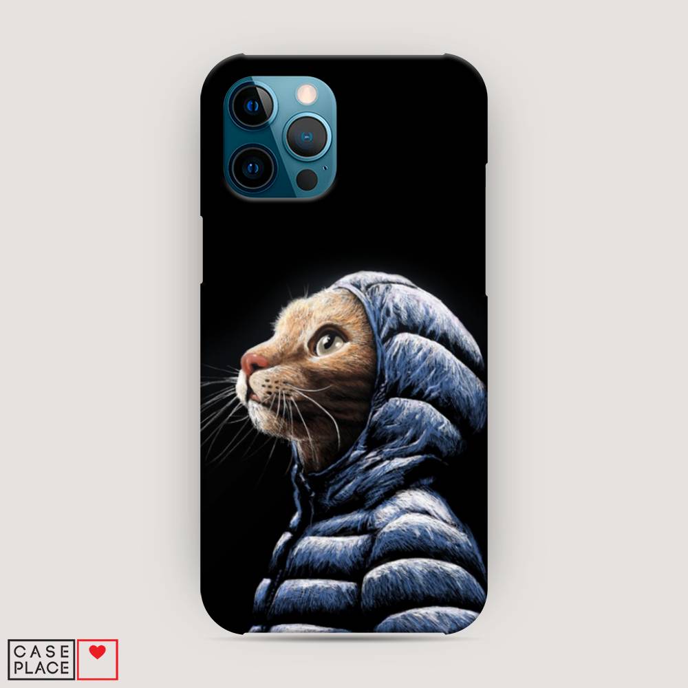 

Пластиковый чехол "Кот в капюшоне" на Apple iPhone 12 Pro Max, 12720-1