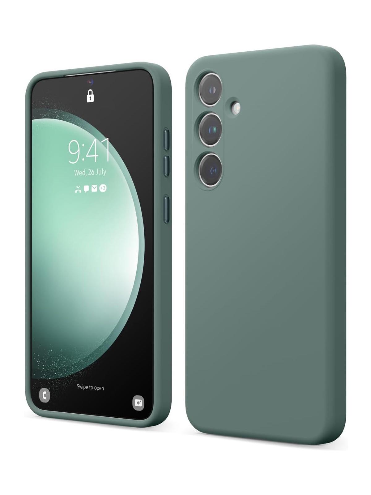 

Чехол Elago для Samsung Galaxy S24 Plus силиконовый с покрытием Soft-touch зеленый, Soft silicone