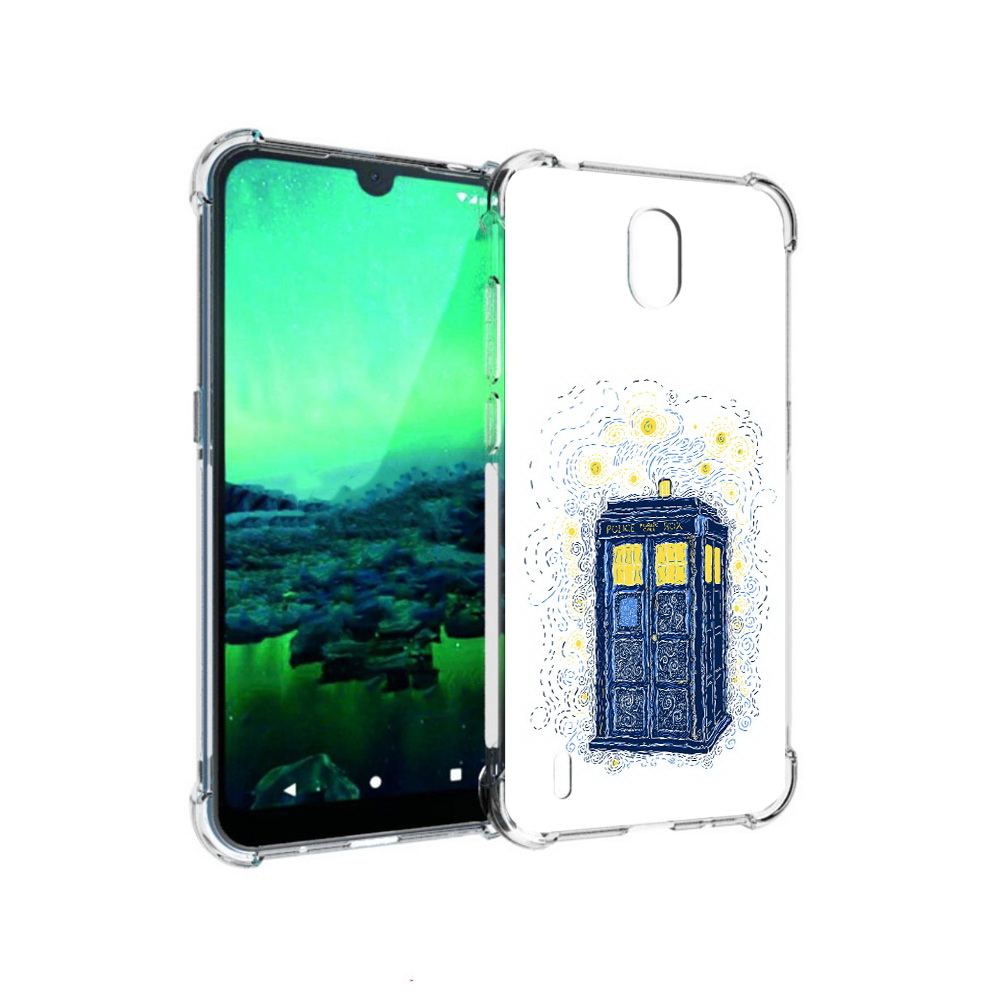 

Чехол MyPads Tocco для Nokia 1.3 будка рисунок (PT227048.104.249), Прозрачный, Tocco