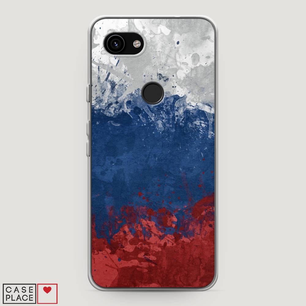

Чехол Awog на Google Pixel 3a "Флаг России неровный", Разноцветный, 270150-5