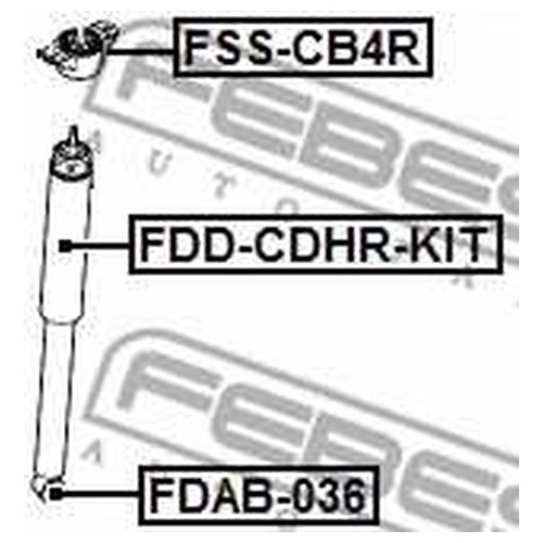 

Пыльник амортизатора Febest fddcdhrkit