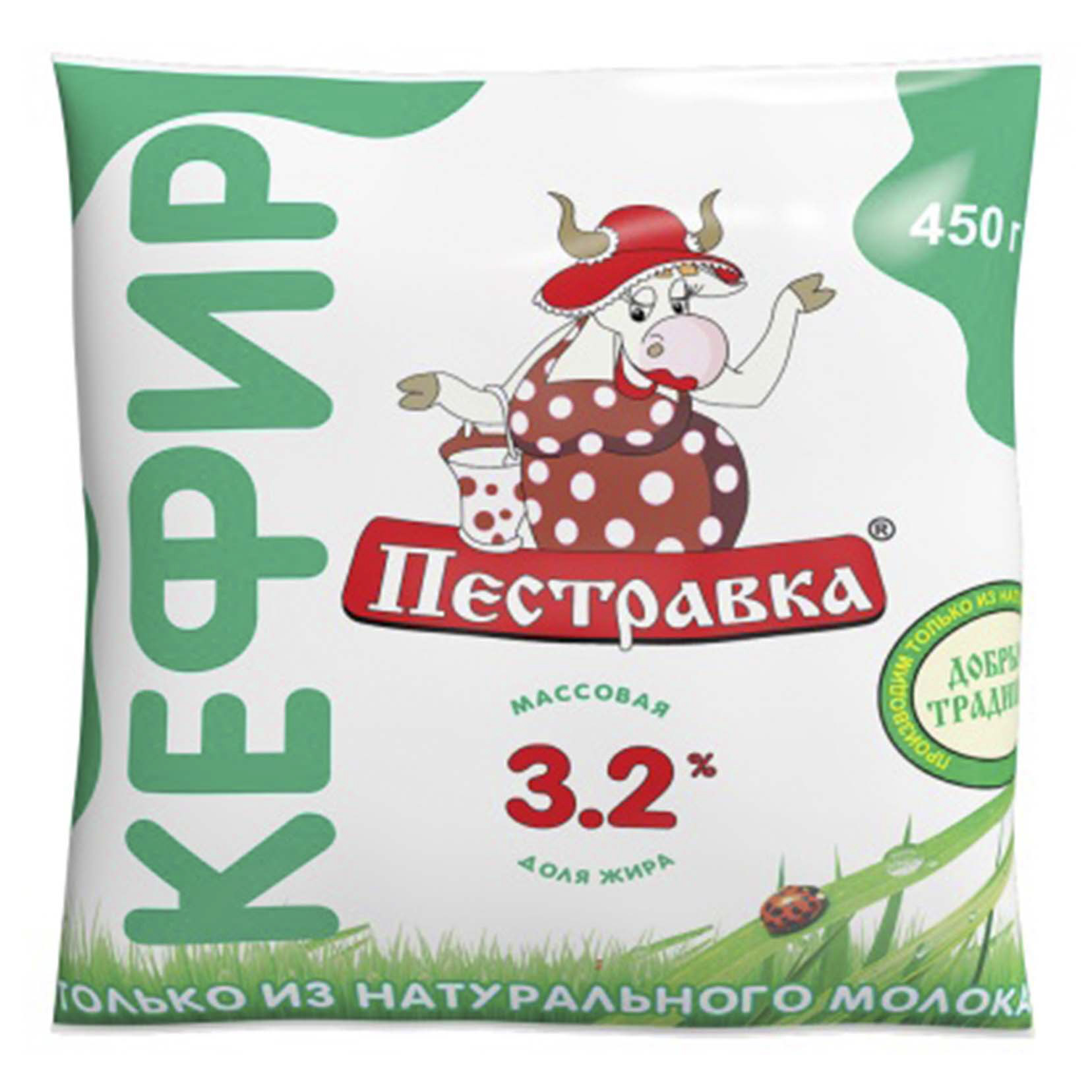 

Кефир Пестравка 3,2% 450 г бзмж