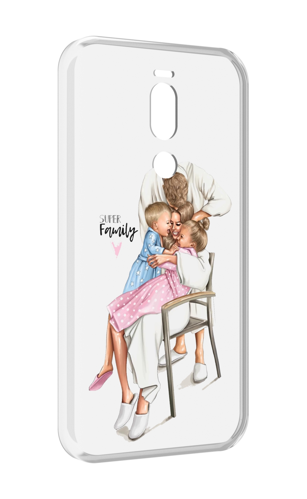 

Чехол Mypads Super-Family Для Meizu X8, Прозрачный, Tocco
