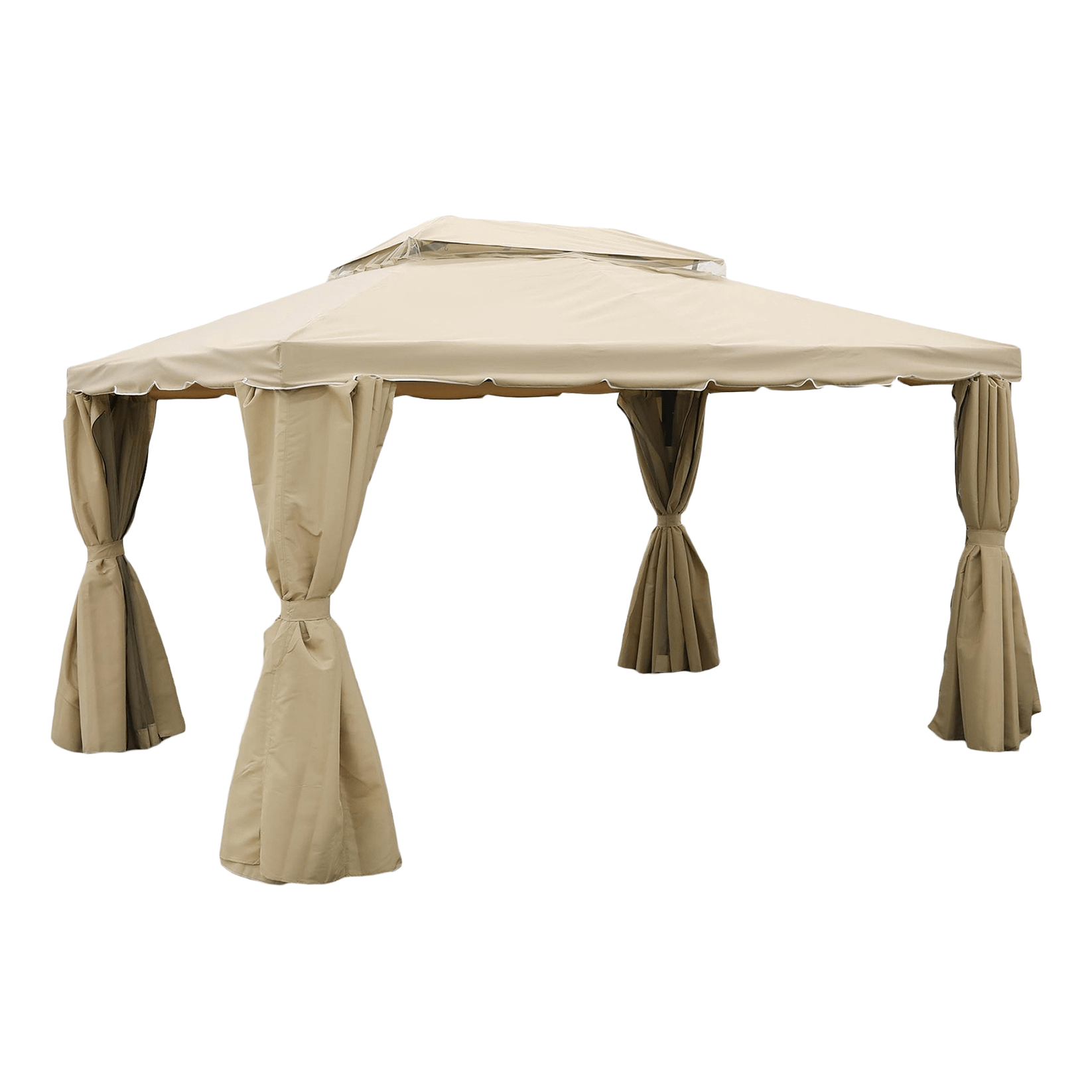 

Шатер NS Rattan Gazebo с антимоскитной сеткой 350 х 350 см, Бежевый