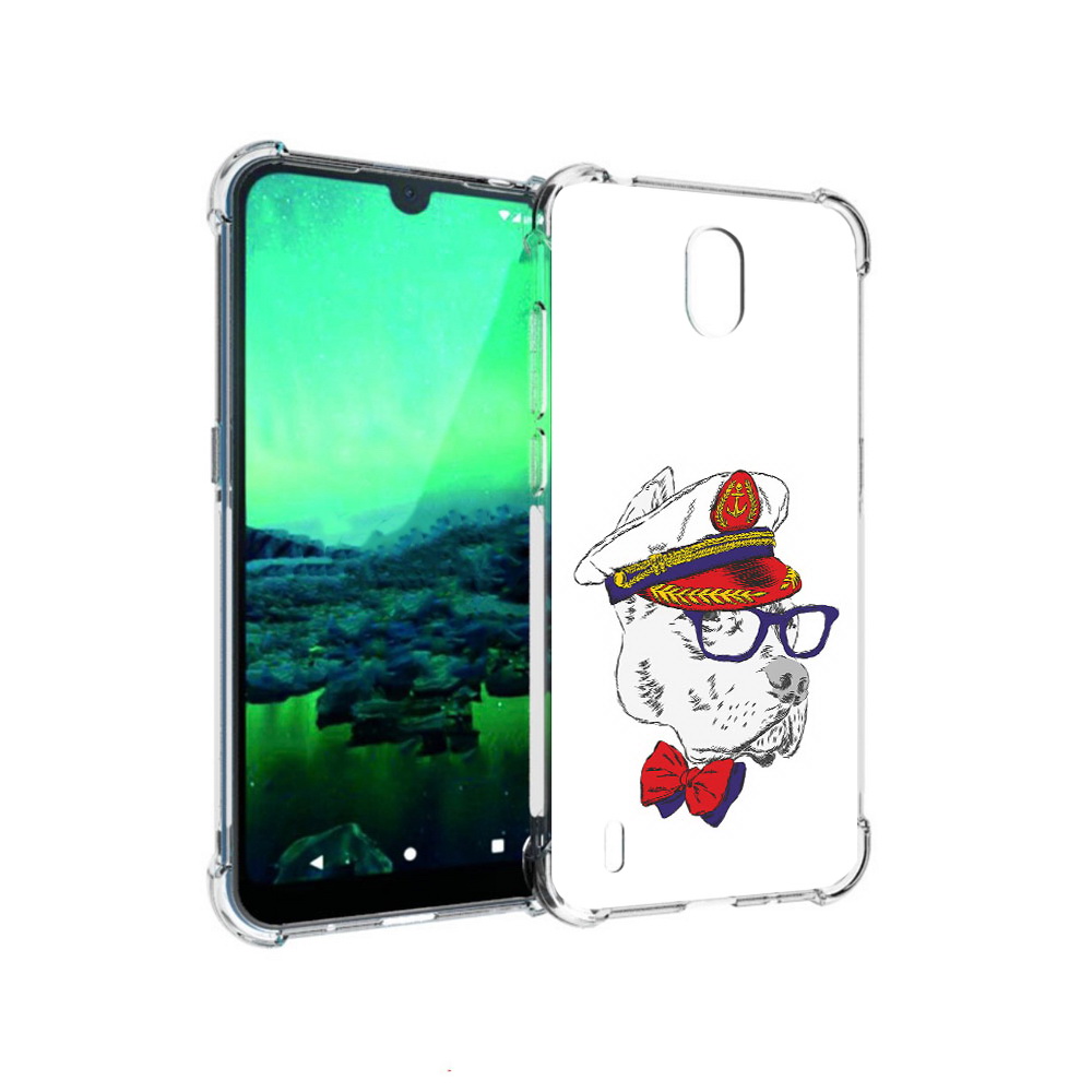 

Чехол MyPads Tocco для Nokia 1.3 бульдог (PT227048.104.251), Прозрачный, Tocco