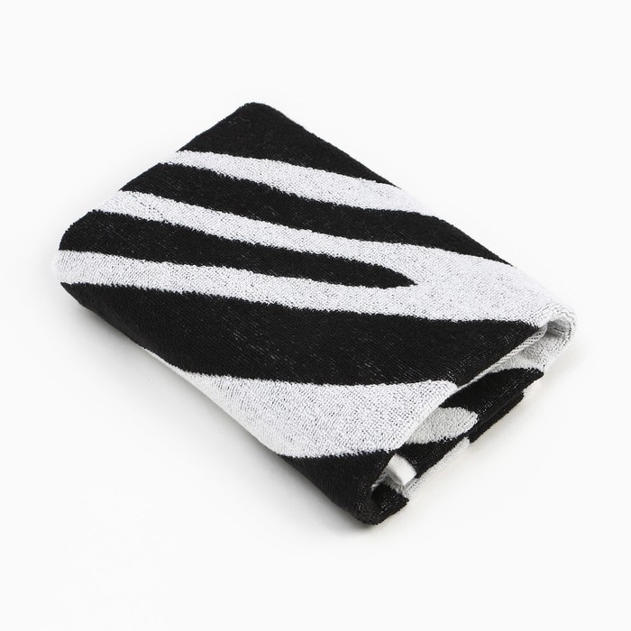 

Полотенце махровое Этель Zebra черный, 50х90 см, 100% хлопок, 420 гр/м2, 000779044