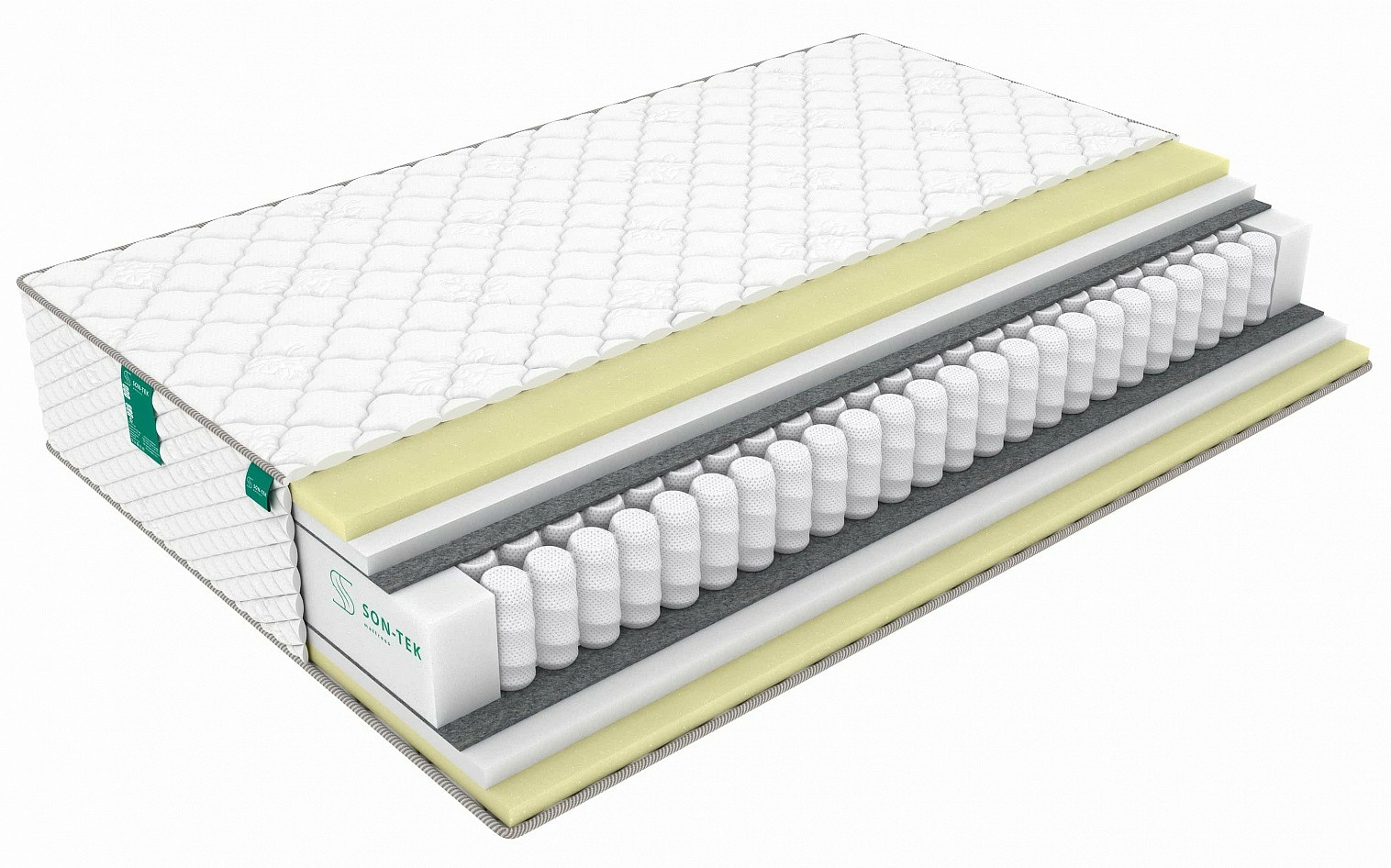 

Матрас Sleeptek Premier MemoFoam Double 90х190, Белый, Premier MemoFoam Double