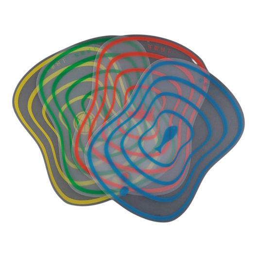 Разделочные доски Доляна фигурные гибкие пластик 14,7 х 20 см 4 шт