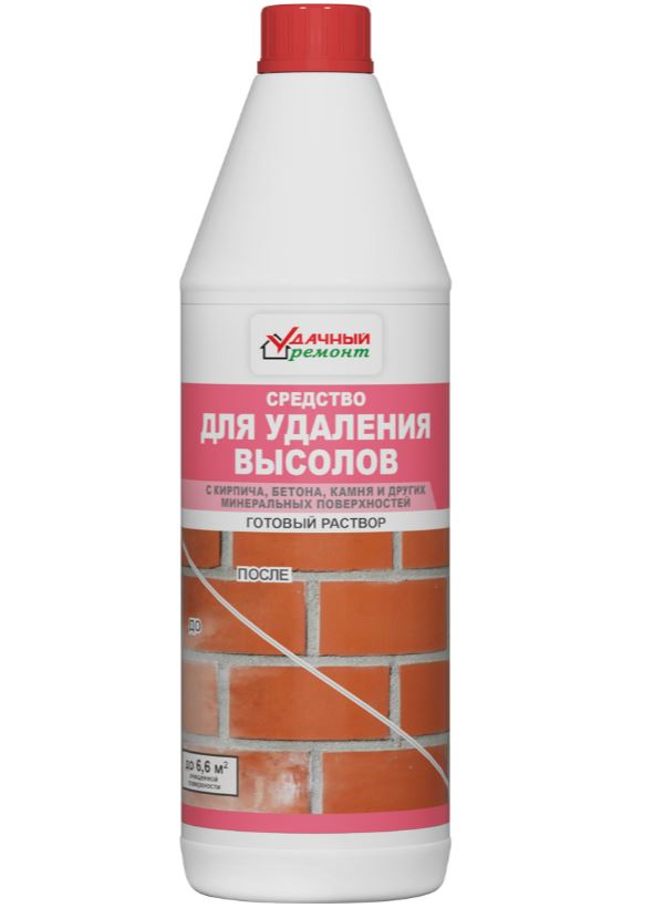 

Средство для удаления высолов Удачный Ремонт 1 л, Прозрачный