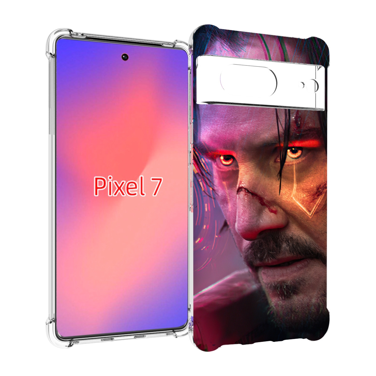 

Чехол Mypads Cyberpunk 2077 Джонни Сильверхенд Для Google Pixel 7, Прозрачный, Tocco