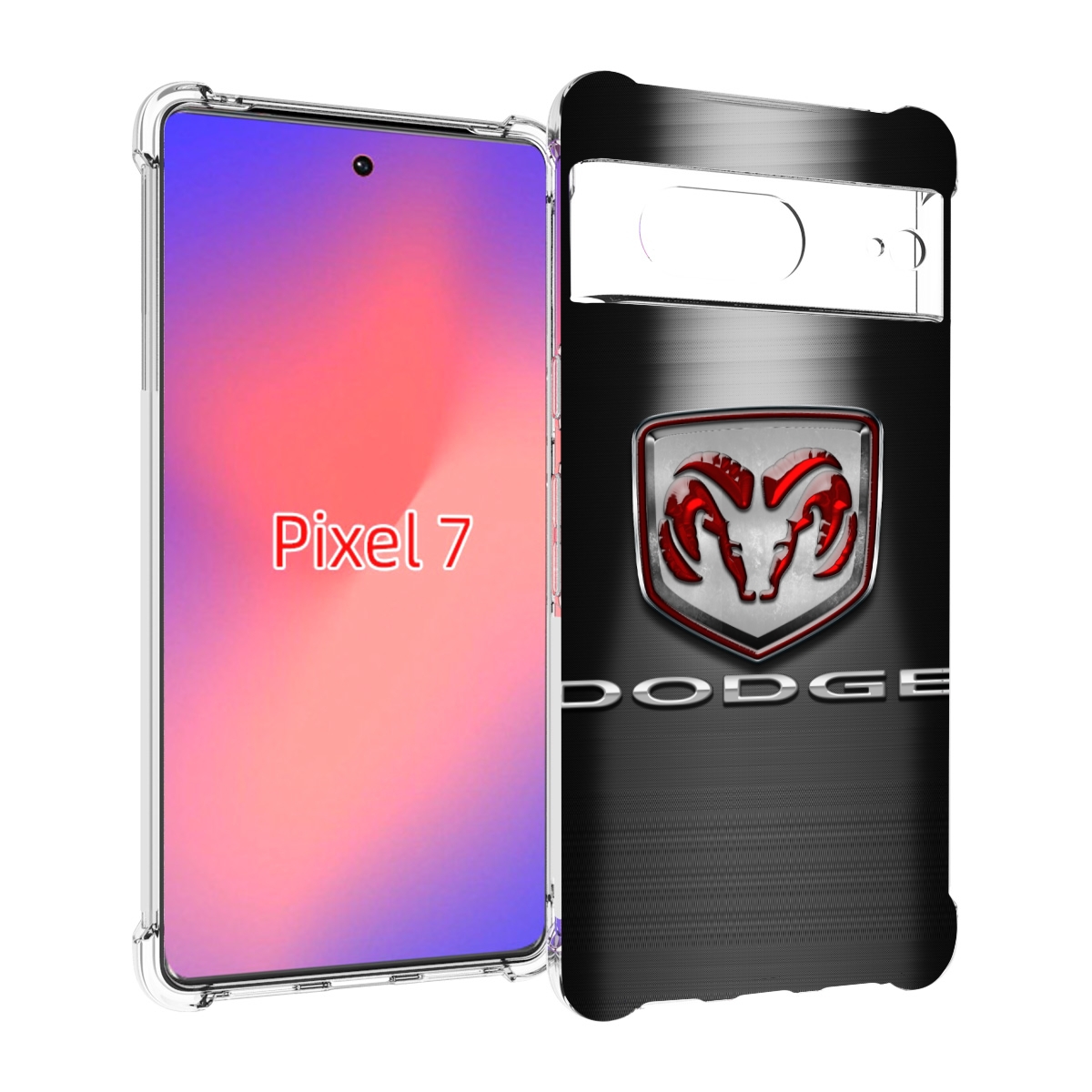 

Чехол Mypads Dodge 1 Мужской Для Google Pixel 7, Прозрачный, Tocco