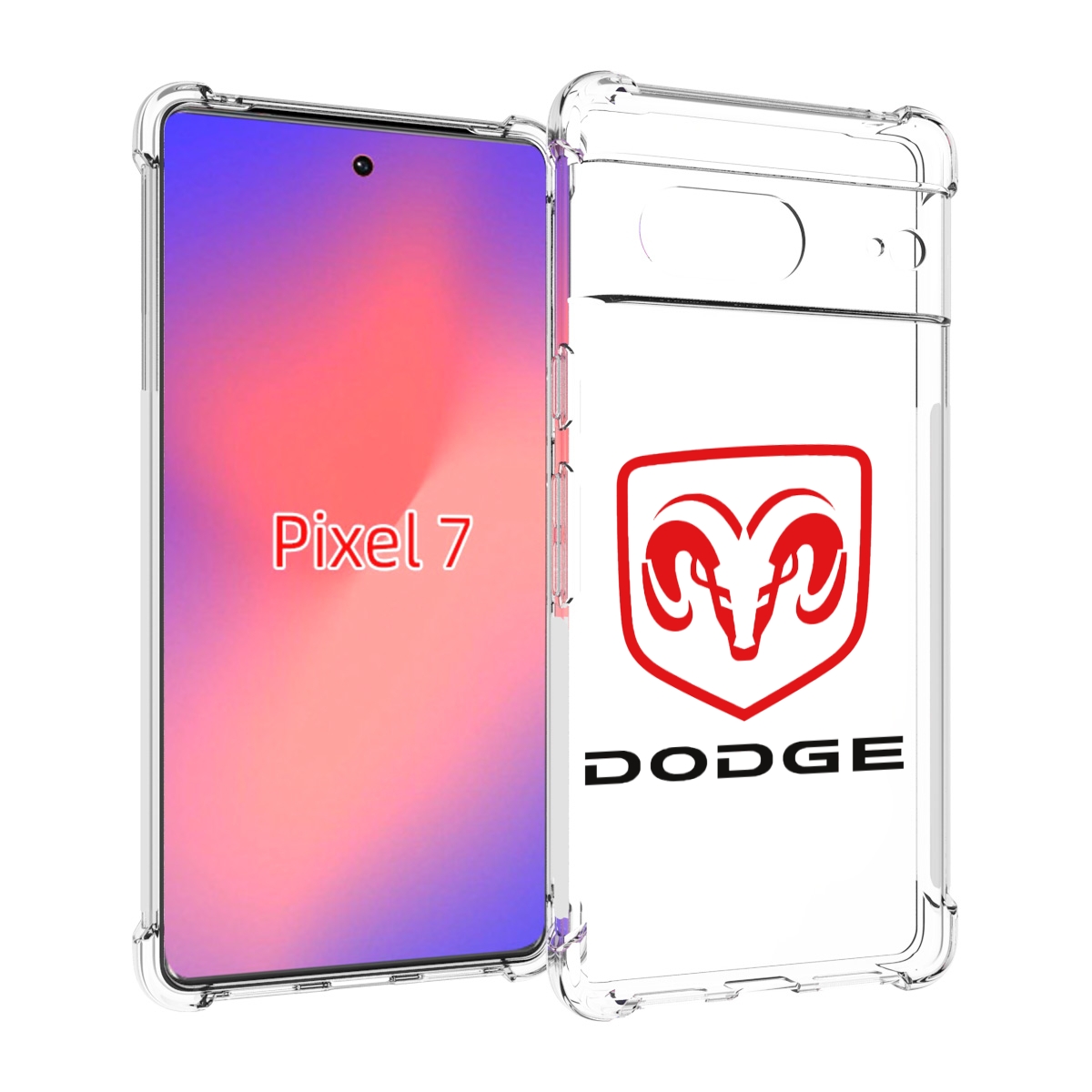 

Чехол Mypads Dodge-2 Мужской Для Google Pixel 7, Прозрачный, Tocco