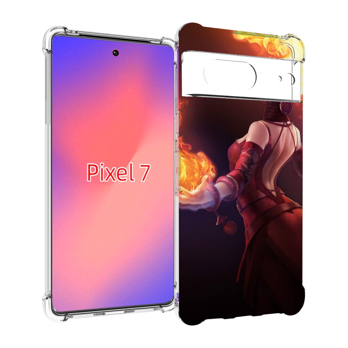 

Чехол Mypads Dota 2 Lina Для Google Pixel 7, Прозрачный, Tocco