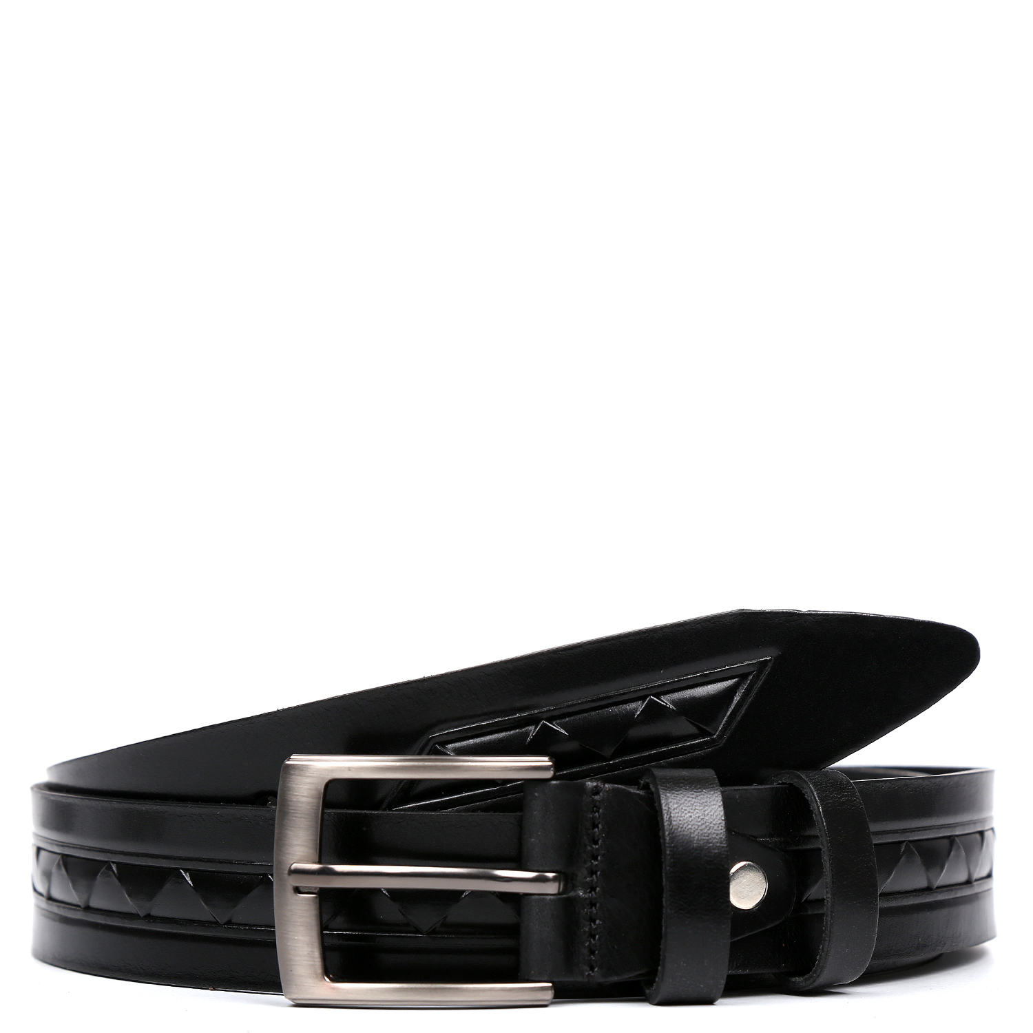 

Ремень мужской FABRETTI FR2234-2 черный, 120 см, FR2234-2