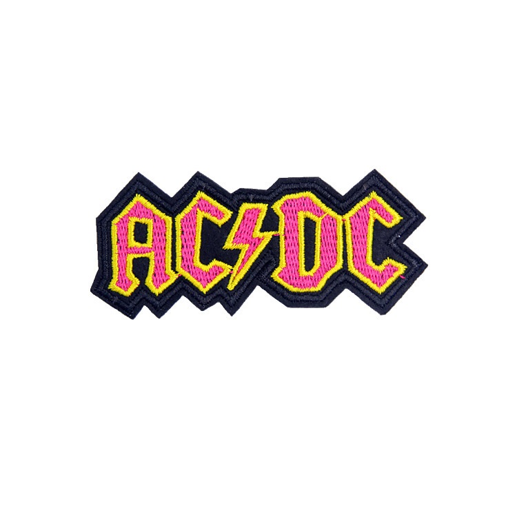 

Нашивка Группа AC/DC, цвет розовый, 0,2x8,8