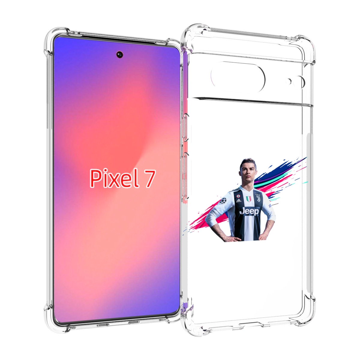 

Чехол Mypads Fifa-Криштиану-Роналду Мужской Для Google Pixel 7, Прозрачный, Tocco