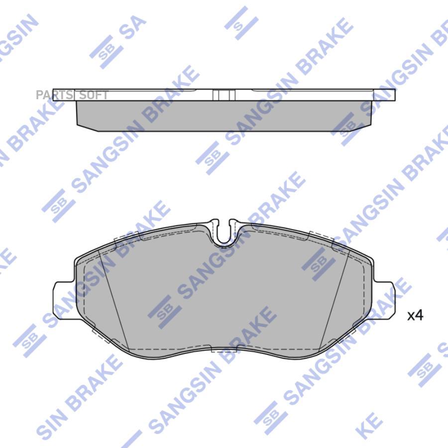 

Тормозные колодки Sangsin brake sp4410